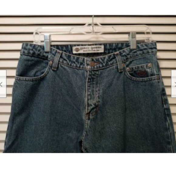 Harley Davidson Blue Jeans Women's Size 8 Regular Boot Cut Biker Denim HD - Picture 11 of 12